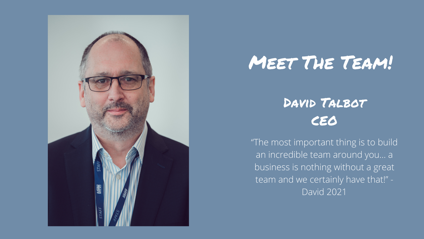 Meet the Team- David Talbot